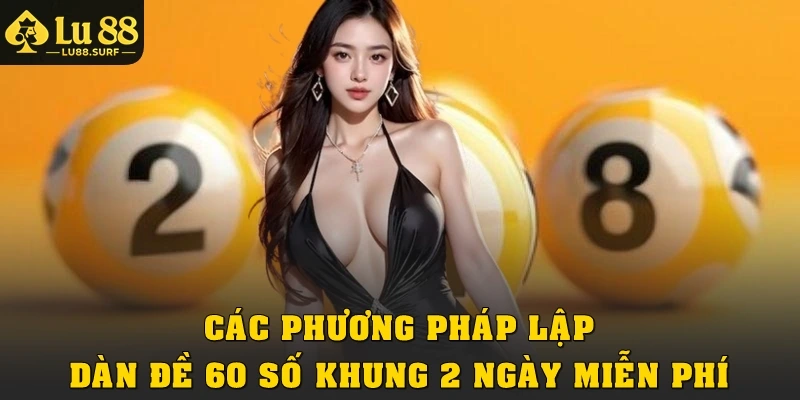 Các phương pháp lập dàn đề 60 số khung 2 ngày